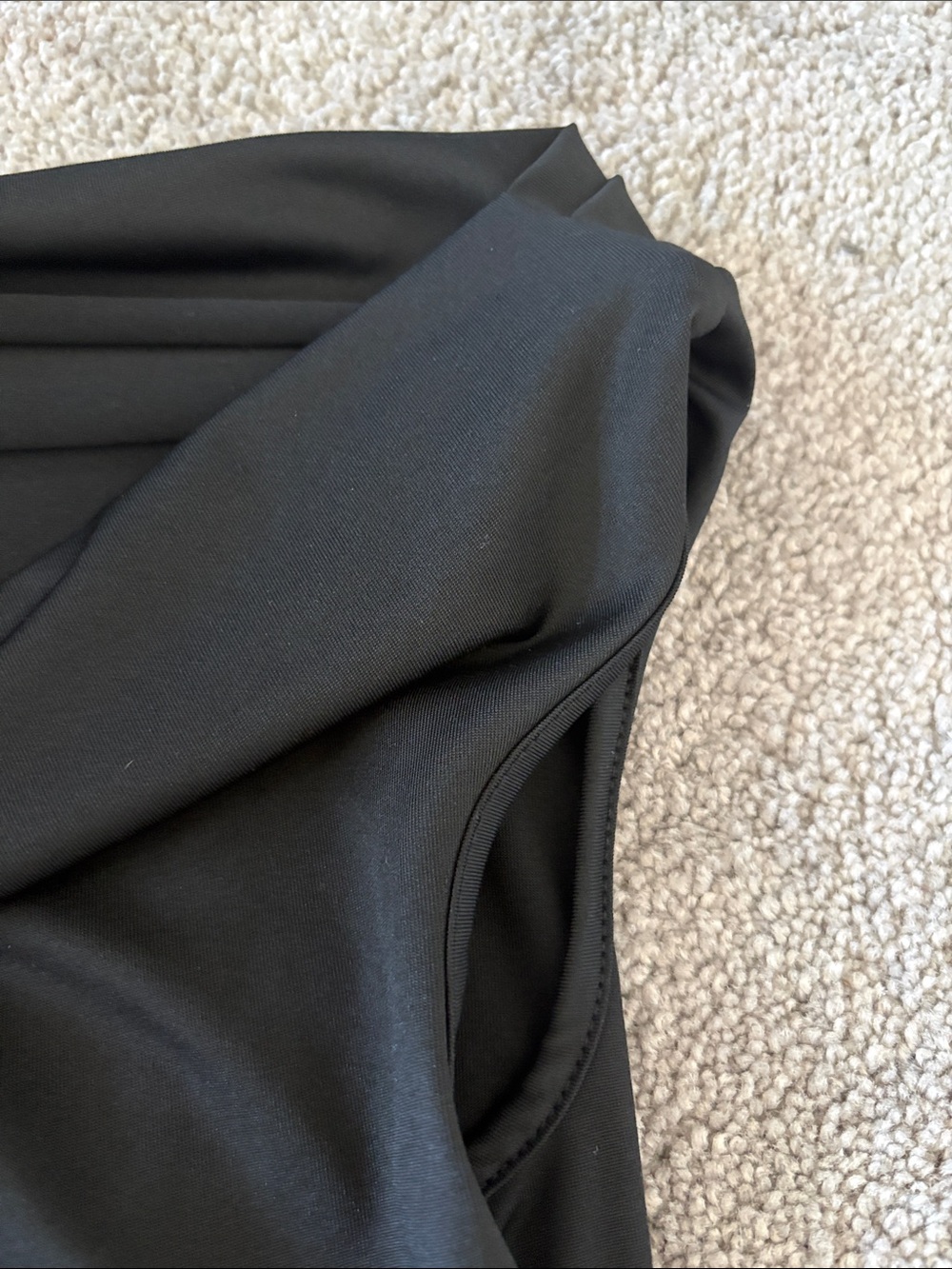 Black Sleeveless Cowl Neck Women's Top - Picture 2 of 4